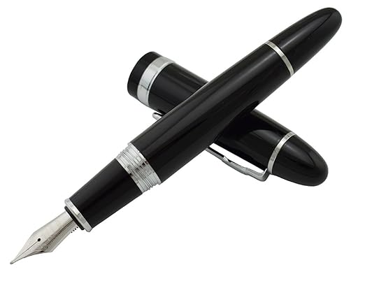 title=Erofa Jinhao 159 Penna stilografica con pennino medio, dimensioni, nero e