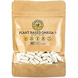 DSO Omega 3 Algae Supplement - 90 Capsules - Plant Based Fish Oil Vegan Supplement Alternative EPA & DHA Supplements - Heart 