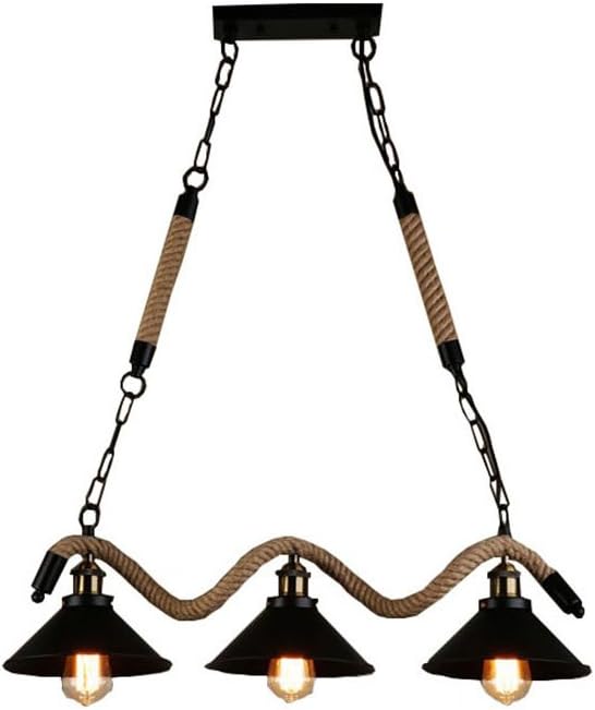 Tony's home- Hanf-Seil-hängende Beleuchtung-industrielle Weinlese