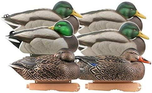 GHG Pro-Grade Pre-Texas Rigged Rester Mallard Duck Decoy Pack of 6