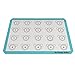 Simple Baker Premium Silicone Baking Mat for Macarons - Half Sheet Size - Reusable Non-stick Surface (Blue)