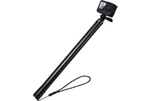 TELESIN Selfie Stick Long Pole (118"/3M),Carbon Fiber Waterproof Dive Extension Monopod for GoPro 13 12 11 10 9 8 7 DJI Action 3 4 5 Pocket 3 Insta360 X3 X4 X5 Go 3 Ace Pro Bike Motorcycle Accessory