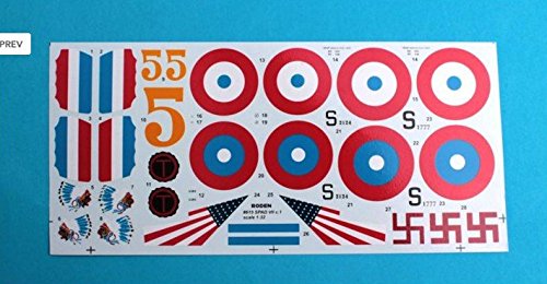 SPAD VII.C1 FIGHTER (LAFAYETTE AND U.S.A.A.F SERVICE) WWI 1/32 RODEN 615