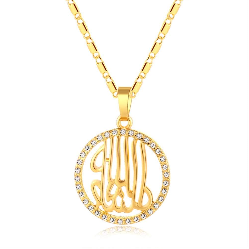 Islamic Muslim Allah Jewelry Necklace For Women Gold Color