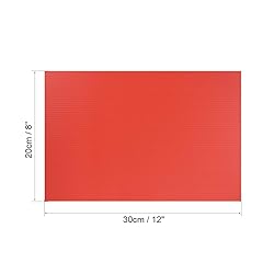 uxcell Corrugated Plastic Sheets,3mm Red Blank Yard