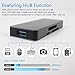 (Upgraded Version) Ezavan XQD SD Card Reader, 4-in-1 USB 3.0/Type-C Super Speed Multi-Card Reader for XQD, SD, TF, Compatible with Mac OS / Windows / Android