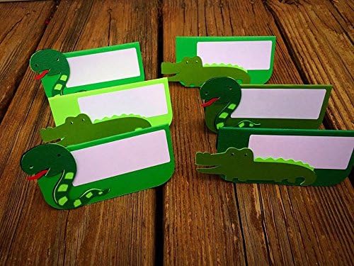 12 Reptile Place Cards/ Food Labels- Customize