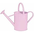 Gardman 8336 Galvanized Steel Watering Can, Soft Pink, 1-Gallon