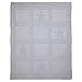 Elegant Baby Premium 100% Cotton Knit Blanket, Grey Texture Knit, 30