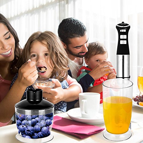 image for Evokem 4 In 1 800W Electric Hand Blender, Mixing Food Stirring Choppin