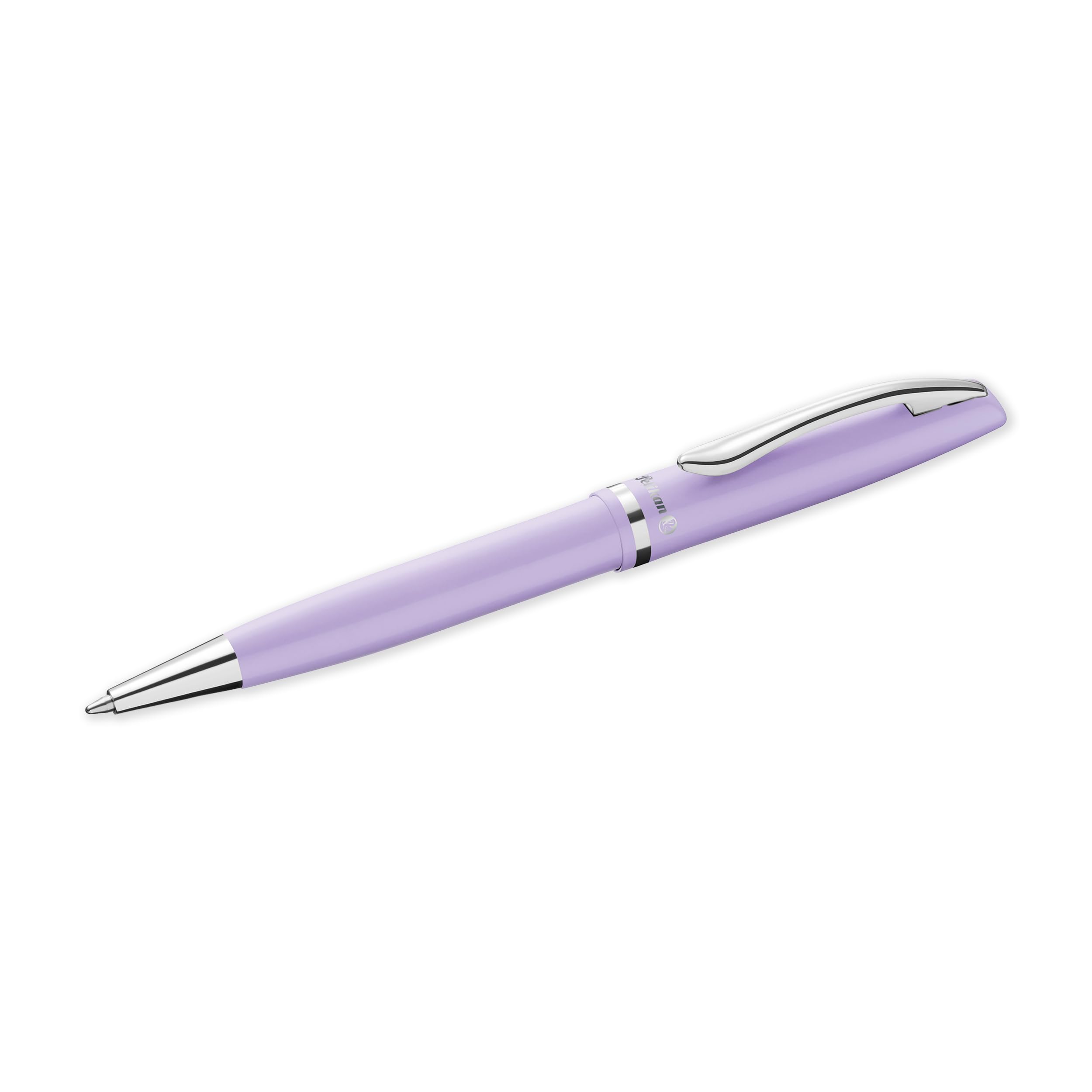 Pelikan Premium Jazz Ballpoint Pen with Blue Ink, Refillable All-Metal Twist Mechanism with Signature Beak Clip, Matte Pastel Lavender, 1 Pen