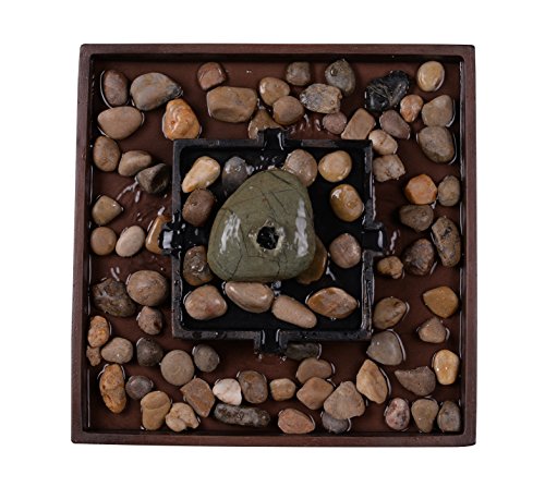 Kenroy Home 51041BRZ Zen Indoor/Outdoor Table Fountain, 9" H, Two Toned Bronze