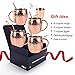 Moscow Mule Copper Mugs, Set of 4-100% Handcrafted, Food-Safe Copper Mugs 16 Ounce with Brass Handle and Stainless-Steel Lining, Highest Quality Cocktail Copper Strawsand Jigger