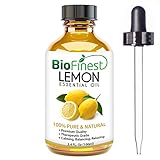 BioFinest Lemon Oil - 100% Pure Lemon Essential Oil - Therapeutic Grade - Italy Premium Quality - Best For Aromatherapy & Cleanser, Air Freshener & Purefier - FREE Glass Dropper - 100ml