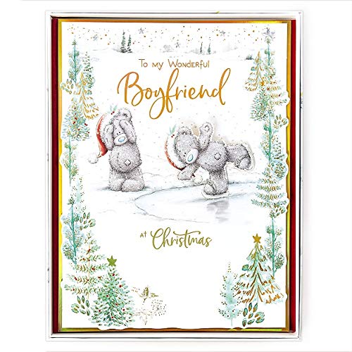 Me To You Bear Wonderful Boyfriend Luxury Boxed Christmas Card