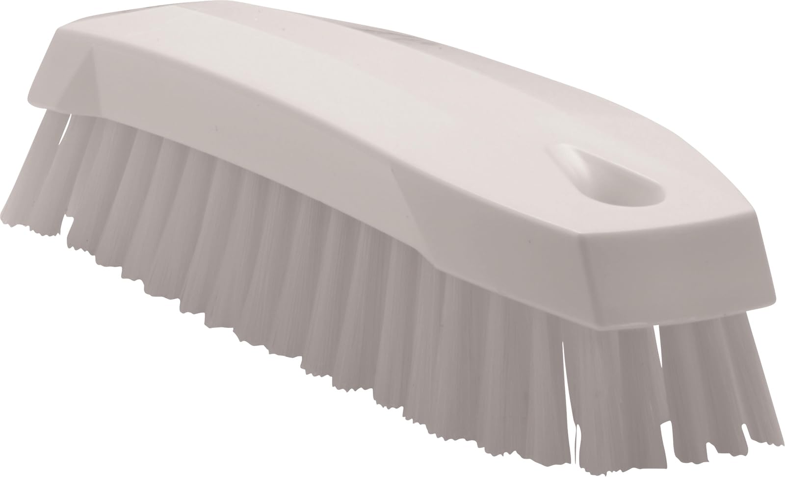 Vikan 35875 Hand-Held Scrub Brush, Polypropylene, Polyester Bristle, 7", White
