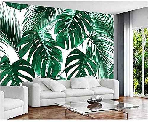 防水 防汚モダンカスタマイズ壁紙新鮮な熱帯雨林植物バナナ葉壁画背景3d壁紙 450x300cm 春の新作