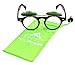 Round Flip up 42mm Django Levante Gafas De Sol Sunglasses (Black/Blue Lens)