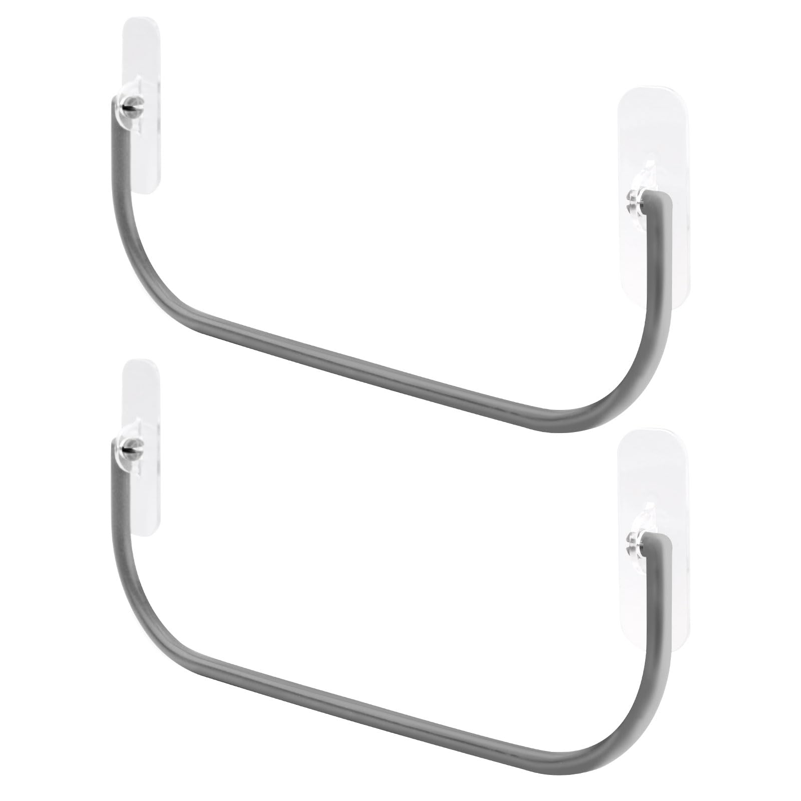 PEUTIER 2pcs Foldable RV Shoe Rack, Wall-Mounted Shoe Rack Storage Mount Holder with 4 Fixed Hooks & 4 Double-Sided Tapes Essential Travel Accessories for RV Camper Motorhome