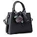 KINGH Women Handbag,Women Bag, Zip Closure Tote Vintage Shoulder Bag PU Leather 116 ¡­
