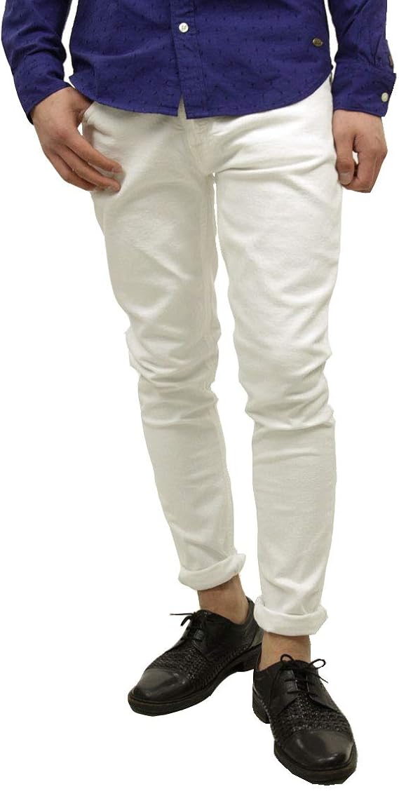 Amazon ヌーディージーンズ Nudie Jeans 正規販売店 メンズ ジーンズ Skinny Lin Blazing White 713 コード ジーンズ 通販