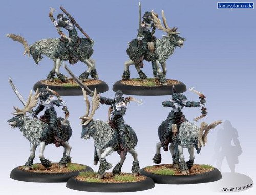 Blighted Nyss Raptors Cavarly Unit Warmachine Minature