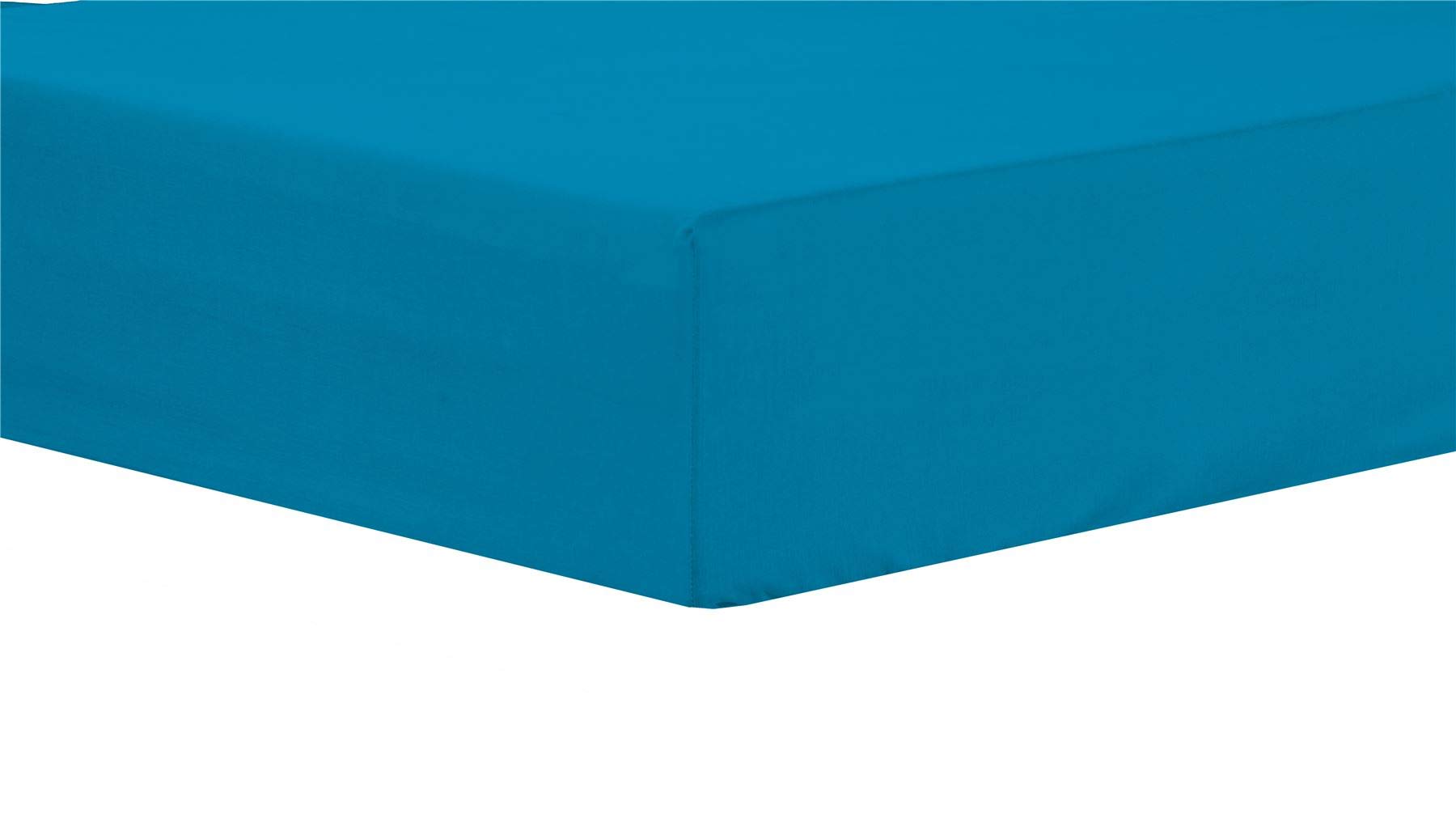 Olivia Rocco Easy Care Fitted Sheet Poly Cotton Bed Sheets, Super King Teal