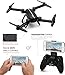 TOZO Q1012 X8tw Drone RC Quadcopter Altitude Hold Headless RTF 3D 360 Degree FPV Video WiFi 720P HD Camera 6 axis 4CH 2.4Ghz Height Hold Easy Fly Steady for Learning, Black