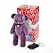 Bear Gentleman 130dB Personal Alarm App Smart with Solar LED Flashlight Keychain for IOS and Android (Purple Smart App)