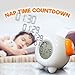 Toddler Stay-in-Bed Kids Light Alarm Clock. Teaches Child When Fine to Wake Up - Plus Night-Light. Battery USB -2 Pack