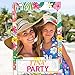 Luau Party Supplies-2 in 1 Luau Photo Booth Props Frame-Luau Birthday Decorations-Party Beach Decorations Hawaiian Party Supplies