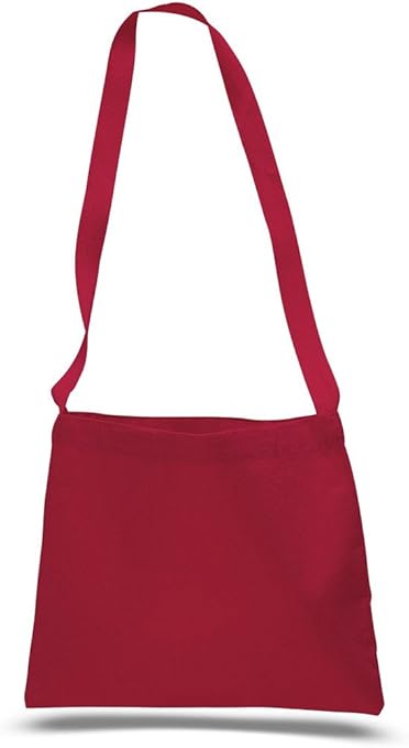 red canvas bag