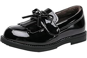 kkdom Girl's Classic Tassel School Uniform Shoes British Style Oxford Shoes