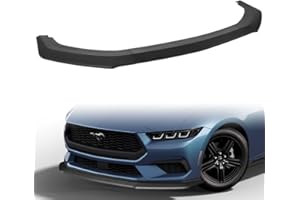 STAY-TUNED PERFORMANCE Stay-Tuned ABS Material G-Style Front Bumper Lip Spoiler Splitter Body Kit, Compatible with 2024-2025 Ford Mustang ECO, Car Exterior Accessory, Automotive Replacement Parts (Unpainted Black)