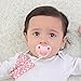 Yoofoss Pacifier Clips 4 Pack Baby Pacifier Holder for Girls Plastic Teething Clip Universal Holder Leash for Pacifiers Teething Toy and Soothie