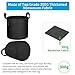Adorma 10 Packs 10 Gallon Grow Bags, Heavy Duty 300G Thickened Nonwoven Fabric Plant Pots with Handlethumb 4