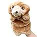 Happy Cherry Kids Story Game Education Props Animal Model Dolls Small Dog Puzzle Hand Puppet Toys - Yellow