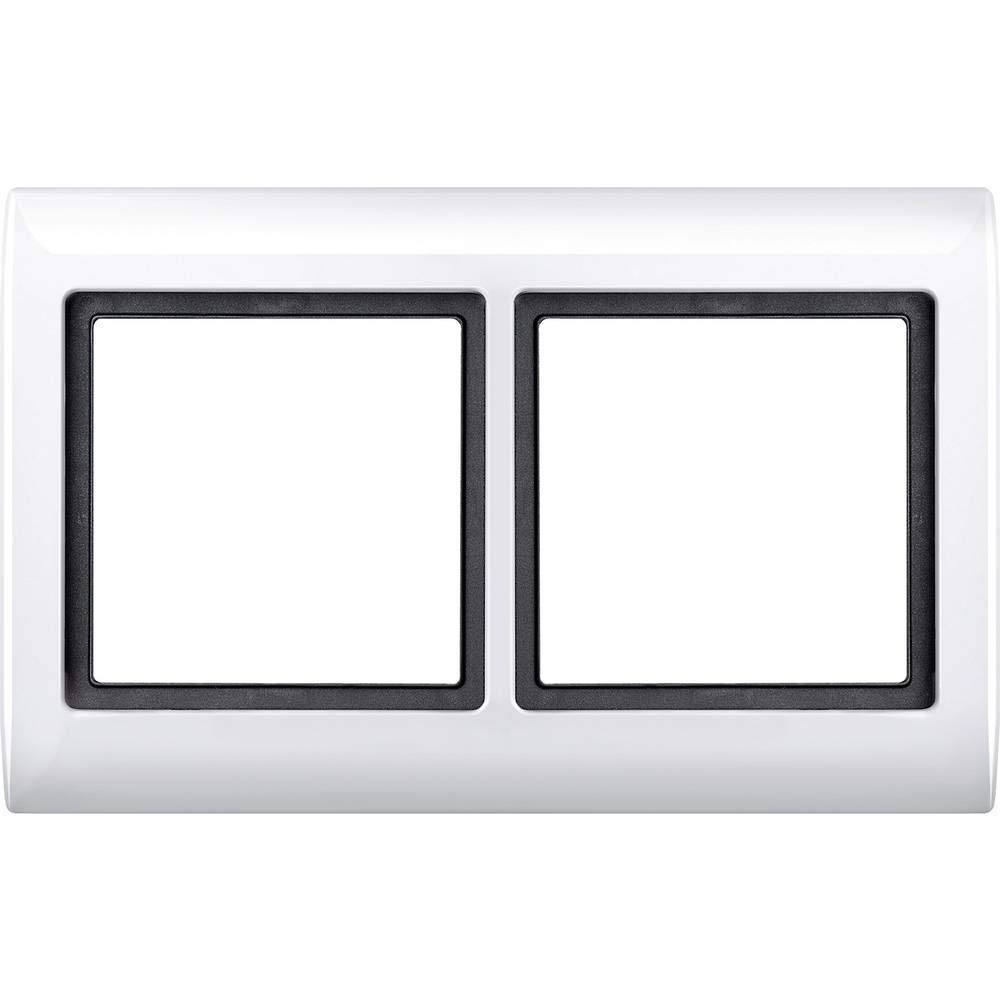 Schneider Electric Merten 400219 Aquadesign Frame for Socket and Switch 2-Way Polar White