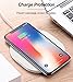 Fast Wireless Charger, LTS Future, Qi Wireless Charging Pad for S6Edge+, S7, S7Edge, S8, S8Plus, Note7, Note8, iPhone 8 8plus X 10 and all Qi-Enabled Devices (White)