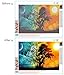 Diamond Painting Sun and Moon-DIY 5D Diamond Painting by Number Kits for Adults, Full Drill Diamond Sun & Moon Embroidery Dotz Kit Arts Craft for Home Living Room Wall Decor, 11.8 x 15.8 inch