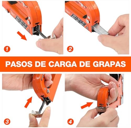 Grapadora Manual 3 en 1 con 3000 Grapas
