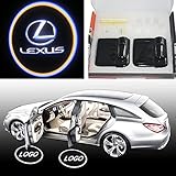 Soondar® LEXUS No Drill Type Wirelss Car Door Logo Badge Welcome Lights Cree Led Laser Ghost Shadow Projector Lamps Dedicated Design 2pcs - No Drilling Required