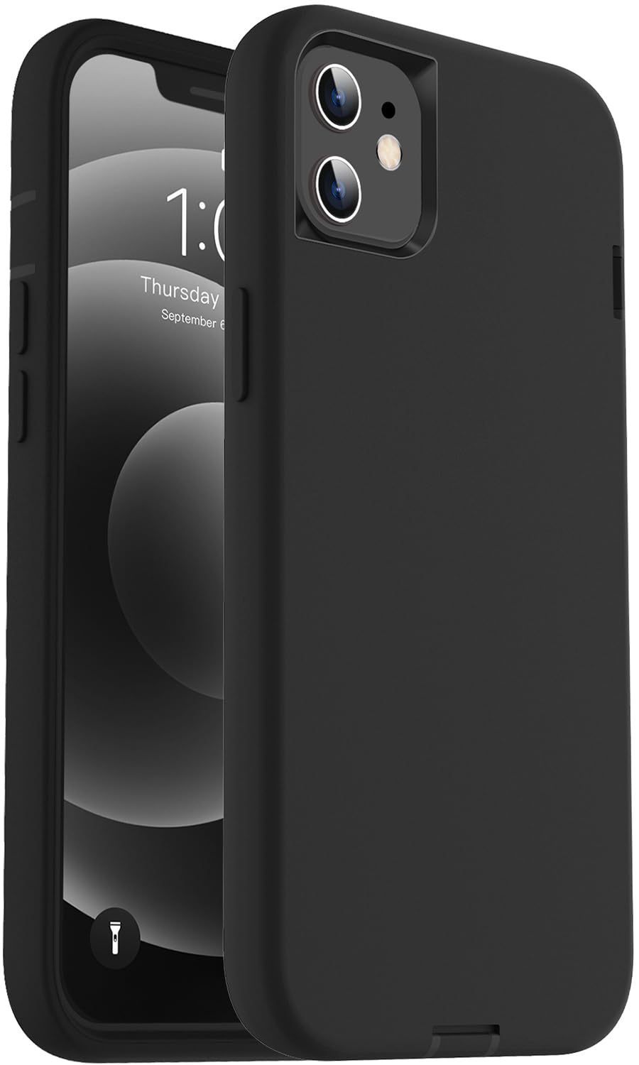 ORIbox Case Compatible with iPhone 12 and iPhone 12 Pro, Soft-Touch Finish of The Liquid Silicone Exterior Feels — image 1