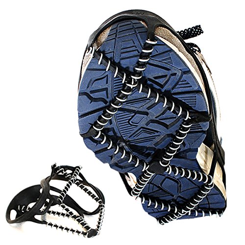 Freshday non-slip ice gripper climbing crampons tractio…