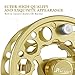 Piscifun Fly Fishing Reel with CNC-machined Aluminum Alloy Body (Gold) 3/4
