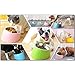 Super Design Mess Free 15 Degree Slanted Bowl for Dogs and Cats 1.5 Cup Light Blue