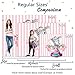 Allenjoy 7x5ft It's a Girl Elephant Backdrop for Baby Shower Princess Newborn Birthday Decoration Pink White Stripes Watercolor Flower Photography Background Photo Booth Studio Props Favors Supplies