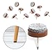 ALIMITOPIA 40pcs Furniture Felt Pad Heavy Duty Nail-on Chiar Slider Glide Pad Floor Protector for Wooden Furniture Chair Tables Leg Feet(Φ20mm or 0.8