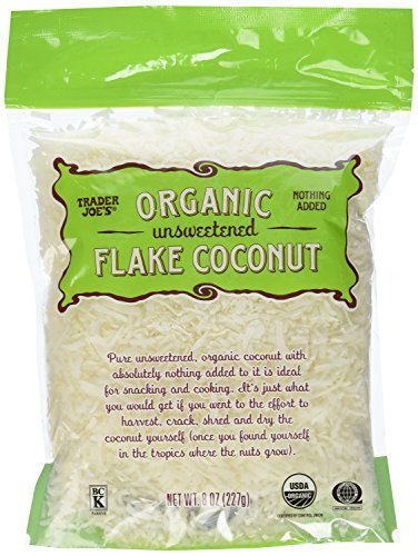 2 Bags of Trader Joe's Organic Unsweetened Flake Coconut