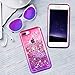 Ruky for iPhone 7 Plus/iPhone 8 Plus Glitter Case for Women, Colorful Quicksand Series Soft TPU Bling Diamond Flowing Liquid Floating Case for iPhone 6 Plus 6s Plus 7 Plus 8 Plus (Pink Purple)
